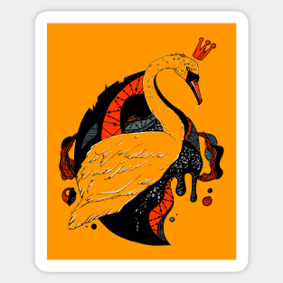 Orangrey Swan Queen Sticker